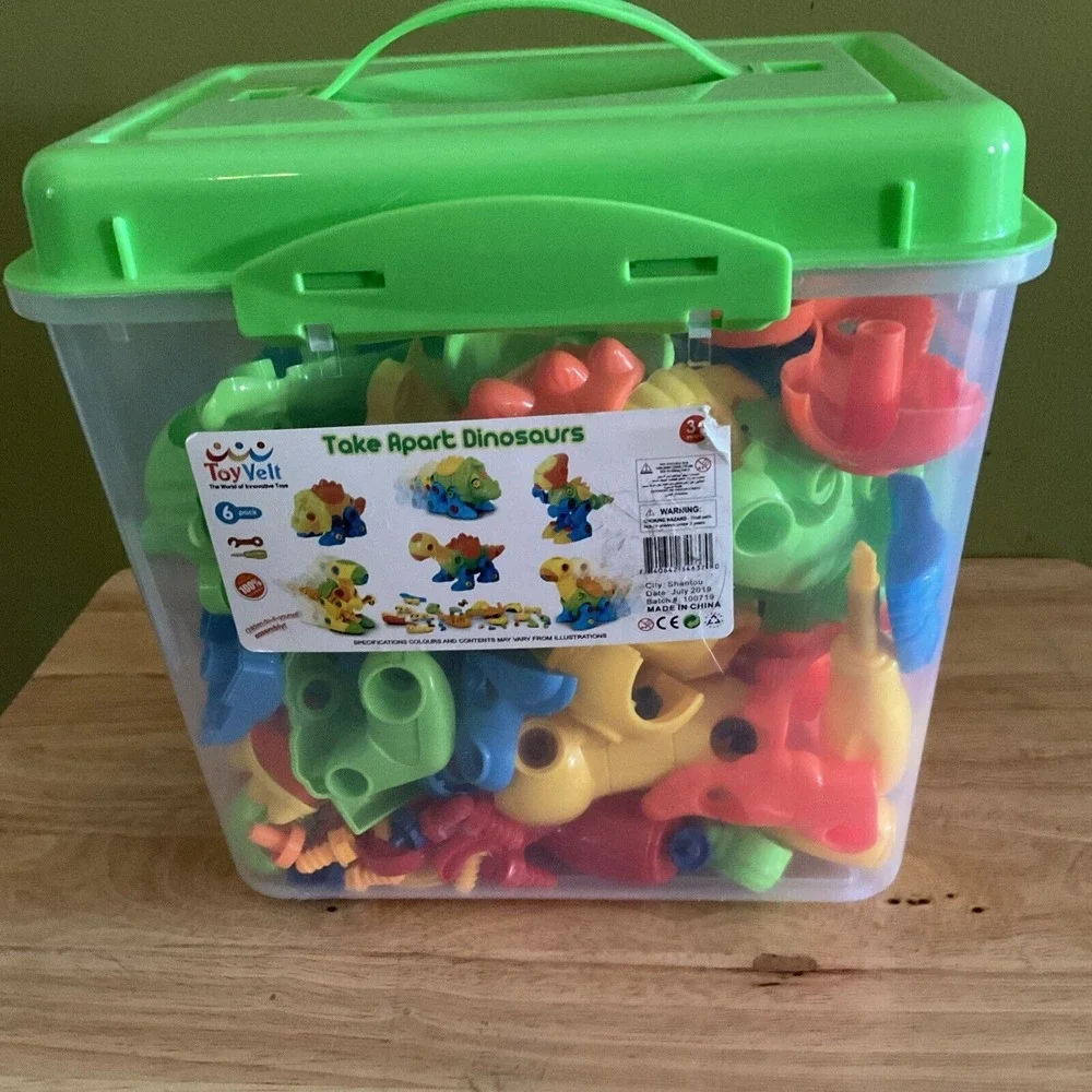 Toy Velt Dinosaur Toys Take Apart Toys with Tools Pack of 6 Dinosaurs‎
